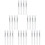 24Pcs Transparent Silicone Lip Brush Set with Lid for Precise Makeup 9