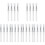24Pcs Transparent Silicone Lip Brush Set with Lid for Precise Makeup 5