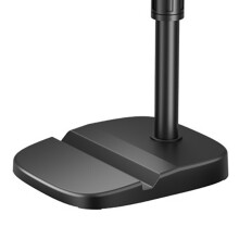 Adjustable Desktop Microphone Stand with Phone/Tablet Slot, Anti-Slip Clamp