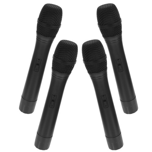 8Pcs Wear-Resistant Black Simulation Microphone for Stage and Play