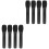 8Pcs Wear-Resistant Black Simulation Microphone for Stage and Play 5