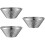 3Pièces Bol Rangement Cuisine Polyvalent Design Argent 9