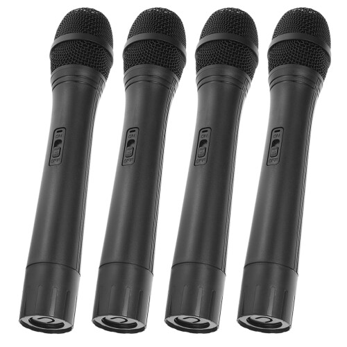 8Pcs Wear-Resistant Black Simulation Microphone for Stage and Play 1