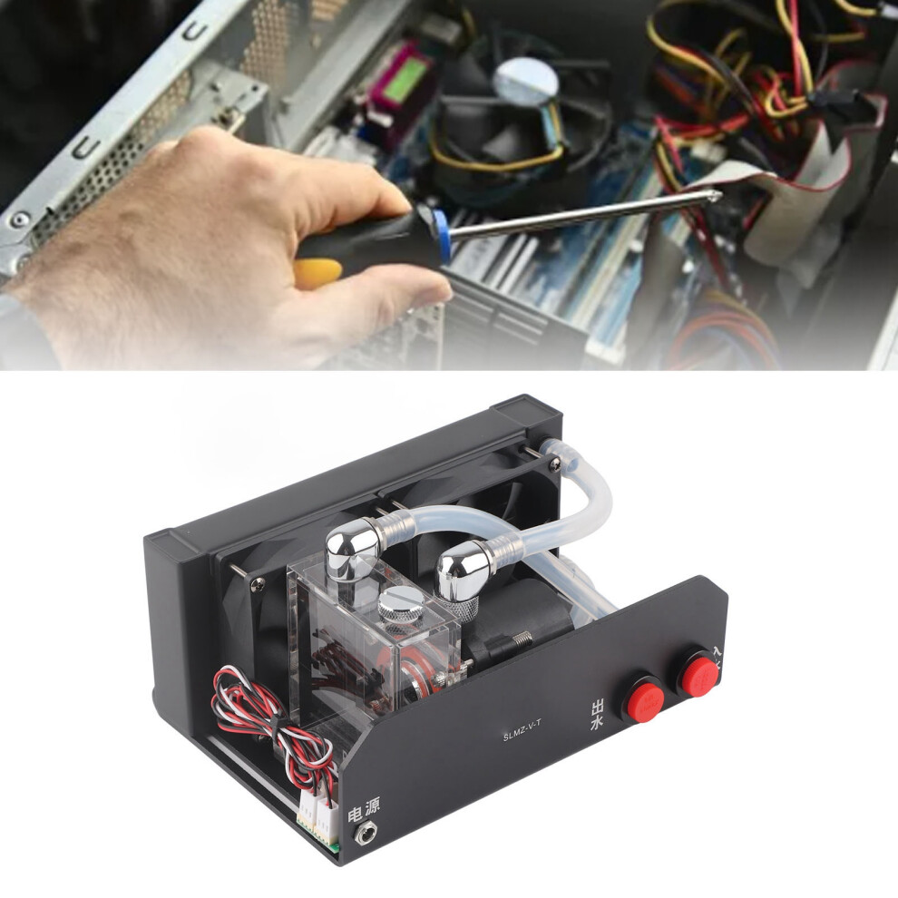 Dual Fan Cpu Liquid Cooler 600L/H G1/4 Thread 4Pin D Port Pump 5071371858380