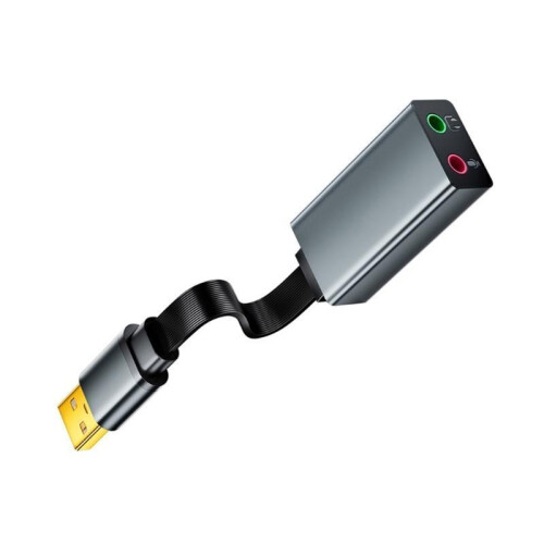 External USB Sound Device Enhances Auditory on Computers and Gaming Easy to Use 1