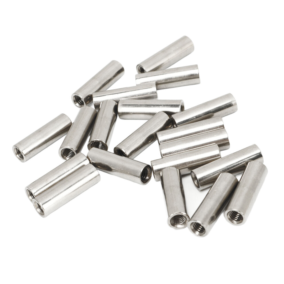 Stainless Steel M5 Female Thread Coupling Nut 20Pcs Wearproof Maintenance Kit 4901371858336