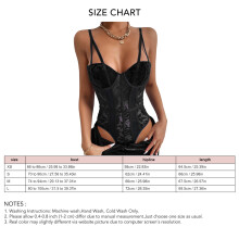 Black Lace Bodysuit with Adjustable Straps, 1/2 Cup, Size M