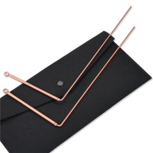Y17A Answering Questions, For Water Divining, Finding Gold- Copper Dowsing Rod Set(2 Pieces), Includes Portable Felt Storage Bag