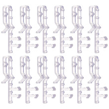 24Pcs Replacement Valance Clips Clear Plastic Blind Accessory