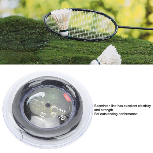 PowerTi BX70 Badminton String 0.7mm 200m Black, 22-28lbs 2