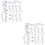 24Pcs Replacement Valance Clips Clear Plastic Blind Accessory 8