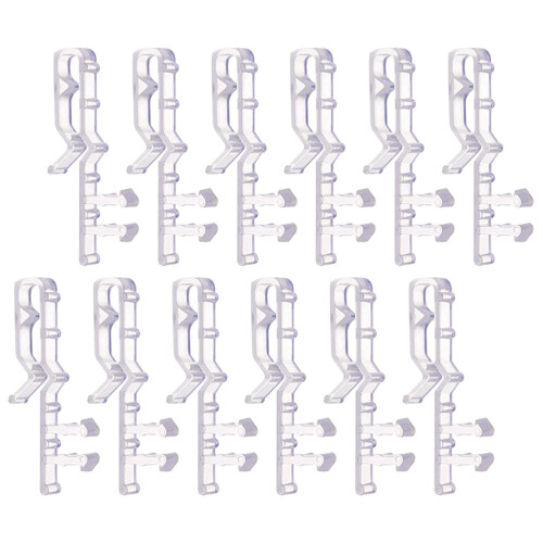 24Pcs Replacement Valance Clips Clear Plastic Blind Accessory 1