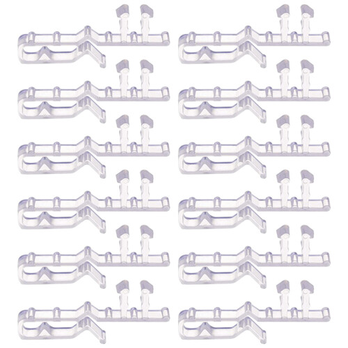 24Pcs Replacement Valance Clips Clear Plastic Blind Accessory 2