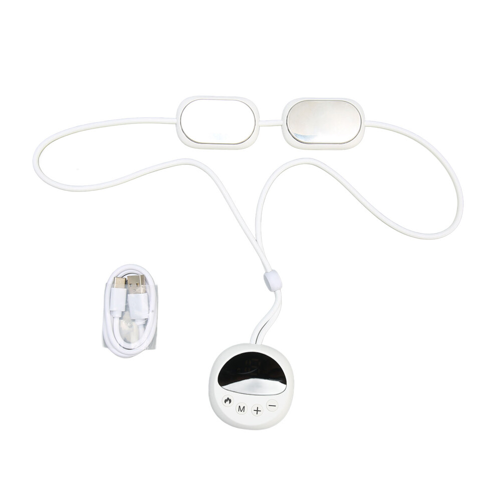 Electric Pulse Neck Massager with 3 Temp Levels & 19 Gears, Portable Hot Compress