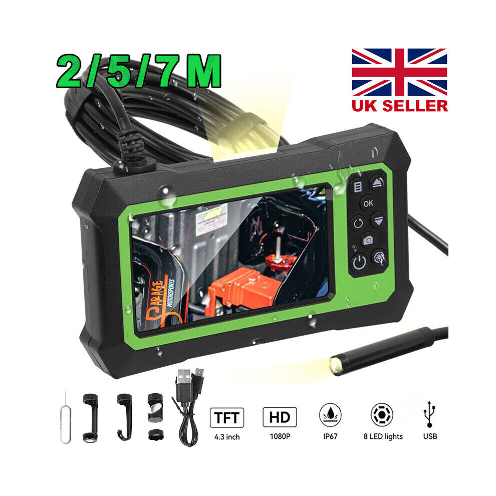 Gooseneck Cable Snake Camera, 1080P Hd Inspection Tool With Wifi-Enabled Mobile Compatibility 9173940576155