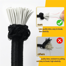 Y17A Rubber Cord For Trailer Tarpaulin, Expander Rope For Trailers, Weatherproof Rubber Cord For Versatile Use, 6 Mm X 10 M