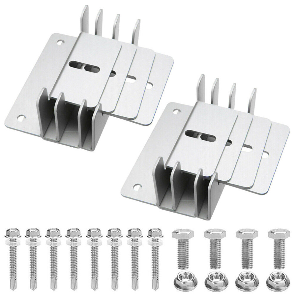 Solar Panel Mounting Solution, Z Bracket For Secure Rooftop Attachment, Lightweight Aluminum Corrosion-Resistant Bracket With Z-Shaped Design, Easy 9169997340023