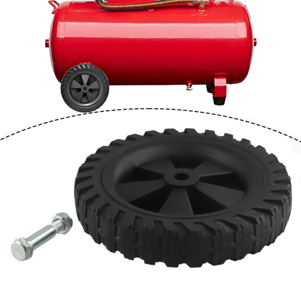 7Inch Air Compressor Wheels Replacement Parts Shock Absorption Non-Slip Silent Air Compressor Caster Wheels Come With Screws 6935161552966