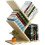 Vintage Look Bookcase, Unique Shape With Multifunctional Features, Space Saving For Your Cozy Home Reading Corner (White Maple) 1