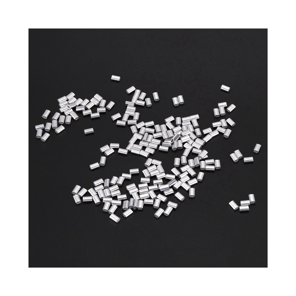 Y17a M1.5 Wire Rope Aluminum Ferrule Cable Ties Crimp Wire Rope Chuck Aluminum Jacket 1000 Pieces 6935161551662