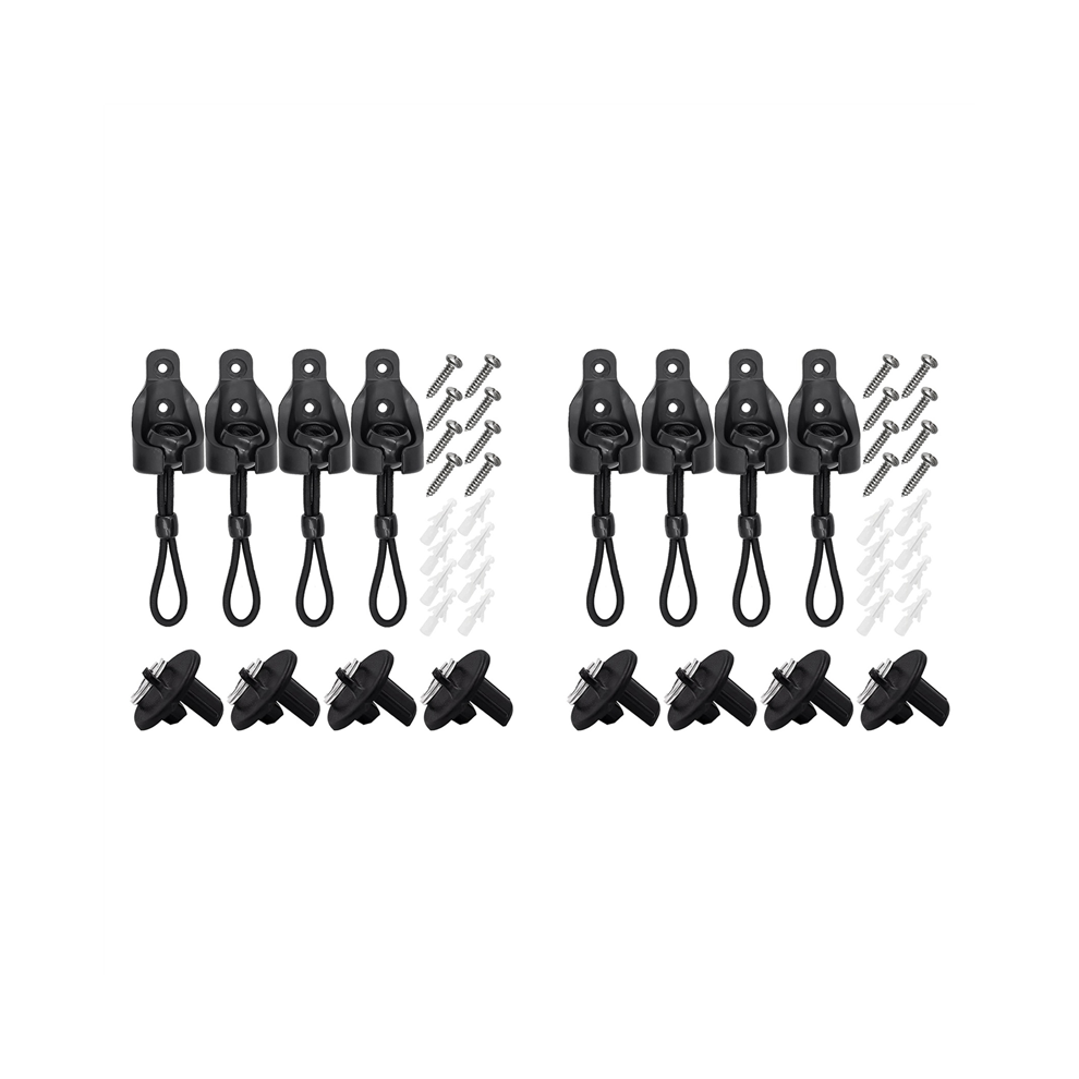 Replacement Parts Roller Shade Hardware Bungee Kit And End Cap Shade Tie Downs For Outdoor Roller Shade Sunshade 8Pack 6935161552546