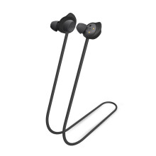 Sangle d'écouteurs Anti-perte en Silicone, support de-Noir