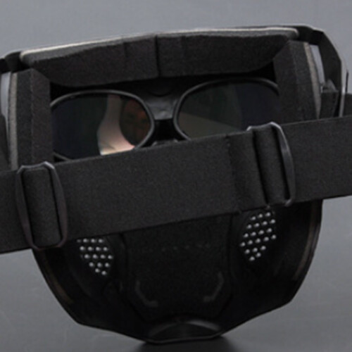 Riding Face Cover Goggles Skull ABS Frame Reinforced PC Lens, 130g 1
