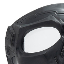 Riding Face Cover Goggles Skull ABS Frame Reinforced PC Lens, 130g