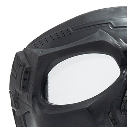 Riding Face Cover Goggles Skull ABS Frame Reinforced PC Lens, 130g
