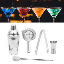 5PCS Stainless Steel Cocktail Shaker Set 750ML Bar Tool Kit