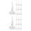 100Pcs White Caulk Nozzle Applicator Set Durable Plastic for Home Use 5