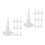 100Pcs White Caulk Nozzle Applicator Set Durable Plastic for Home Use 4