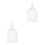 2Pièces Grande En Plastique Pour Jardin 7