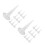 100Pcs White Caulk Nozzle Applicator Set Durable Plastic for Home Use 7