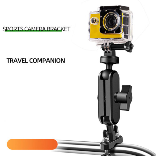 Secure Motorcycle Camera Mount Bracket Fixed-Handlebar model 2