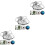 90Pièces Patches Thermocollants Polyester Multicolores Pour Décoration 5