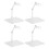8Pcs Transparent Plastic Action Figure Display Stands for Dolls Models 1