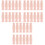 36Pièces Tube Subpackaging Rose Transparent Pour Voyage 3