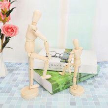 Versatile 5.5in Wooden Mannequin Ideal for Art Decor and Play