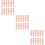 36Pièces Tube Subpackaging Rose Transparent Pour Voyage 9