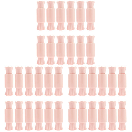 36Pièces Tube Subpackaging Rose Transparent Pour Voyage 1