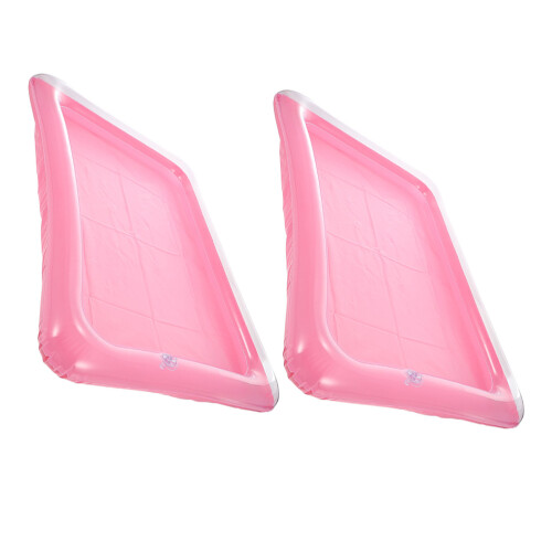 4Pièces Porte- Et Glace Gonflable Rose Pour Pool Party 2