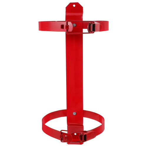 5Pcs Heavy Duty Iron Fire Extinguisher Bracket Wall Mount Red for Home