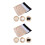 2Pièces Bandeau Tube Floral Extensible Pour 6