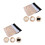 2Pièces Bandeau Tube Floral Extensible Pour 4