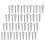 150Ensembles Kit Vis Chevilles Argentées Pour Fixation Murale 1