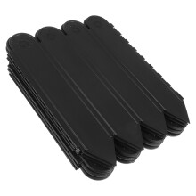 2St Praktisch Zwart Plastic Hek Voor Tuinranden En Buitenbescherming