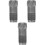3Pcs Hydraulic Jack Oil Pump Accessory Silver Cylinder Piston Plunger 5