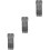3Pcs Hydraulic Jack Oil Pump Accessory Silver Cylinder Piston Plunger 7