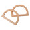 4Pcs DIY Light Brown Wooden Bag Handles Comfortable D-Shaped Grip 1